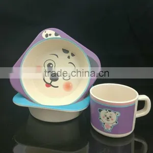 2016 Hot Selling Bamboo Fibre Kid's Bowl thumbnail-3