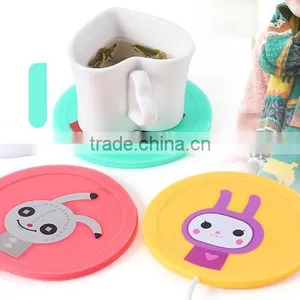Supply Fashion Small Drunk Doll Silicone USB Electric Heating Keep Warm Dish / Insulation Mat thumbnail-1