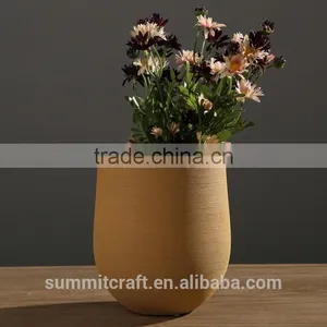Modern Yellow Decorative Table Ware Pottery Vase thumbnail-4