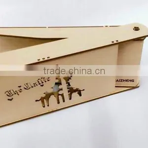 Hot Selling Large Capacity Cheap Custom Pattern Student Wooden Pencil Case thumbnail-3