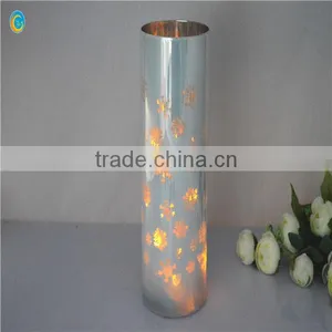 Clear Crystal Tall Glass Candle Holder For Home Decoration thumbnail-1