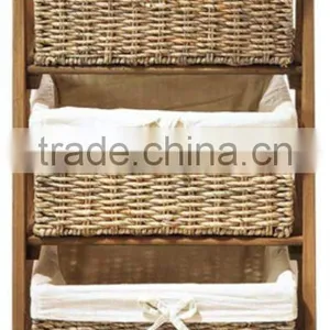 Pretty Solid Wood Bathroom Corner Cabinet thumbnail-1