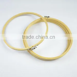 New Products High Quantity Circle Round Natural Bamboo Embroidery Hoop for Diy Kit Made in China thumbnail-1