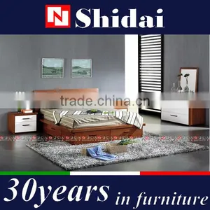 Wooden Bed Designs / Platform Bed / Wood Double Bed Designs With Box B79 thumbnail-1