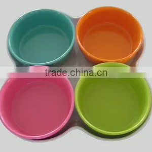 Colorful Round Set of Plates for Dinner thumbnail-1