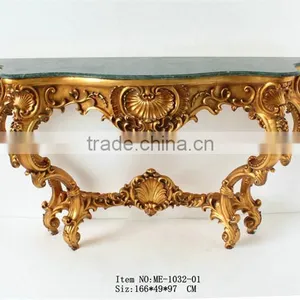 Reproduction Baroque Style Living Room Furniture Set Console Table thumbnail-1