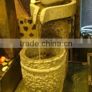 Ancient Water Utensil Granite Fountain thumbnail-3