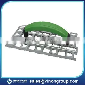 Gypsum With Plastic Handle Stainless Rabot Trowel Angle Plane Plaster Steel Plane Grid Rabot thumbnail-1