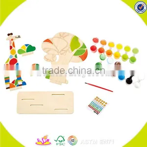 Wholesale Baby Wooden Painting Toy Fashion Kids Wooden Painting Toy Most Popular Children Wooden Painting Toy W03A072 thumbnail-1
