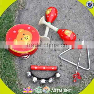 Wholesale Professional Preschool Wooden Musical Instrument Toy,wooden Percussion Set Toy for Children W07A089 thumbnail-3
