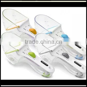 New Adjustable Measuring Scoop 1/2 Cup to 2 Tbsp Plastic Measuring Scoops Spoons,custom Plastic Scoops Manfuacturer thumbnail-1