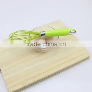 Green Silicone 5 Wire Loops Mini Wire Whisk for Egg thumbnail-3