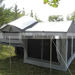 4x4 Roof Tent Stainless Steel Kitchen Mini Camper Trailer Tent for Self-driving Travelling thumbnail-1