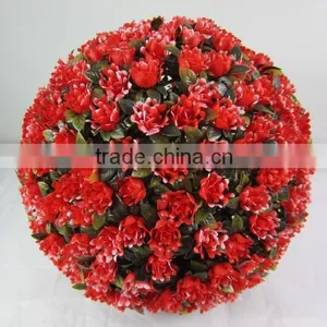 Artificial Plastic Red Rose Flower Ball Wedding Flower Ball thumbnail-1