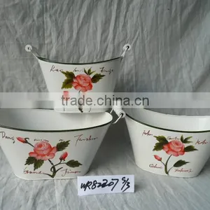 Cheap Metal Decal Flower Pot for Deco thumbnail-3