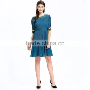 Lady Fashion With Picture Summer For Western Party Wear Cloth Woman Dress thumbnail-4