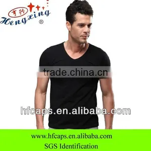 White and Black Plain Mens Modal T-shirt thumbnail-1