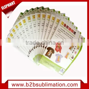 Dark and Light Inkjet T-shirt Thermal Printing Glossy Heat Transfer Paper thumbnail-3
