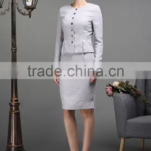 Fashion Ladies Skirt Suits Custom Women Suit WM36 thumbnail-1