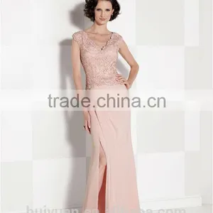 Formal Deep v Neck Chiffon Lace off Shoulder Bridal Dream Dress thumbnail-2