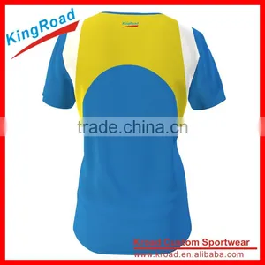 2016 Sublimation OEM Running Shirt / Coolmax Running Top / Wholesale Running Wear thumbnail-2