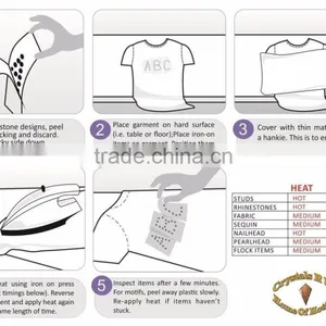 Clear Classic Microphone + 12 Music Notes Iron on Rhinestone Transfer Hotfix T-shirt Transfer thumbnail-4