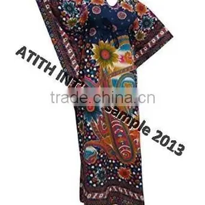 V Neck Polyester Kaftan thumbnail-4