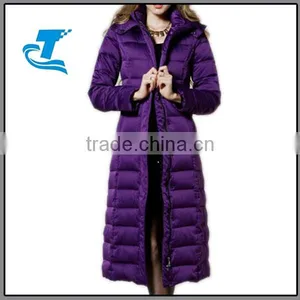 Women Plus Size Down Jacket Purple thumbnail-1