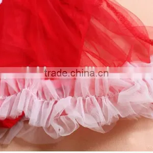 Children Christmas Outifit Santa Claus Baby Clothes Romper Red Booming Chiffon Clothing thumbnail-5