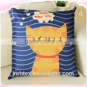 High Quality New Design 100 Polyester Custom Cartoon Cushion Printing thumbnail-2