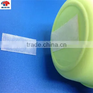 White Hook and Loop Sticky Back Adhesive Square thumbnail-1