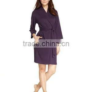Fancy Cheap Womens Modal Black Bridal Bath Spa Robes thumbnail-4