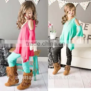 Wholesale Children Clothing Usa Crochet Long Sleeve Open Shoulder Design Children Clothing 2016 thumbnail-1