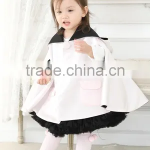 High Fashion Boutique Clothing Baby Cape Latest Hooded Satin Cape for Girls thumbnail-1