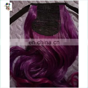 Womens Cosplay Fancy Dress Red Sexy Long Curly Ponytail Hair Extensions HPC-0139 thumbnail-4