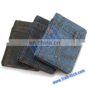 Wholesale Luxury Demin Jeans Leather Stand Case for IPad Mini Retina (3 Colors) thumbnail-1