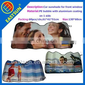 EASTSUN Collapisble PE Bubble Car Sunshade For Front Window Of With Aluminum Coating On 1 Side thumbnail-1