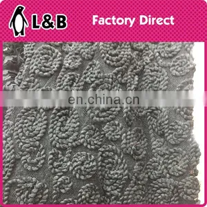 Top-fashion Elegant Flower Chiffon Lace Embroidered Fabric thumbnail-5