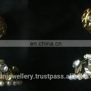 Indian Jewelry Jhumka Earrings, Big Jhumka, Gold Silver Plated Earrings Manufacturer thumbnail-2