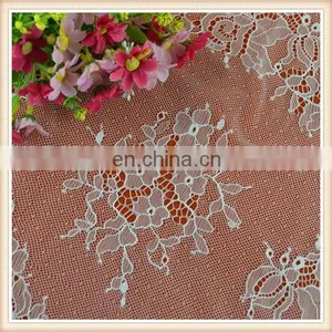 Fancy White Flower Design Bridal Lace Trim Eyelash Lace Fabric Wholesale thumbnail-5