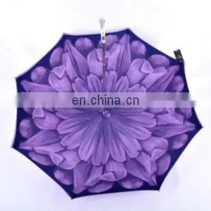 Top Quality Rain Fashion Inverted Upside Down Custom Print Umbrella thumbnail-3
