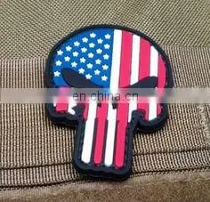 Customized Color Top Quality No Mold Cost USA American Flag Tactical Morale Soft Rubber Custom PVC Patch thumbnail-3