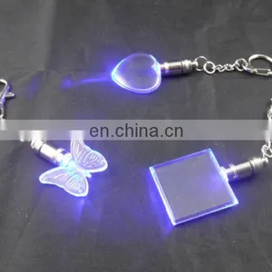 Custome Light Up Glowing LED Crystal Self Defense Keychain thumbnail-1
