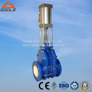Pneumatic Ceramic Double-Disc Gate Valve (GZT644TC) thumbnail-1