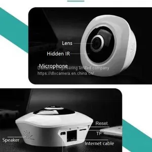 Indoor 360degree 3Mp HD Smart Home P2P Wireless &wired SD Audio Video Camera With APP thumbnail-3