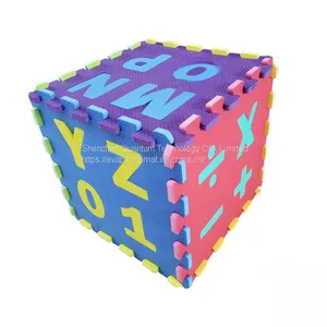 QT MAT Non-toxic Odorless 12in x 12in EVA Alphabets & Numbers Jigsaw Puzzle Mat thumbnail-4