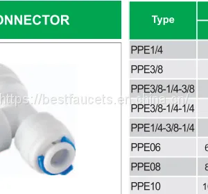 Equal Tee Connector Union Straight PEX Tee thumbnail-1
