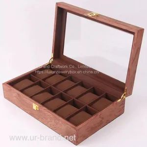 New Design Luxury 12 Slots High Quality WoodenWatch Box Watch Boxes Cases thumbnail-1