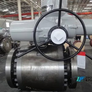 API6D Remote Automatic Electric or Motor Operated Control Trunnion Mounted Ball Valve thumbnail-4