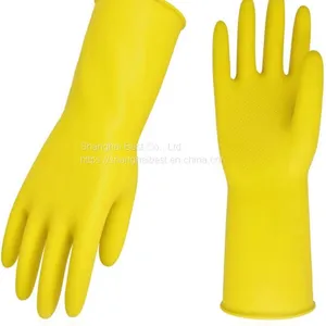 Reusable Household Gloves, Rubber Dishwashing Gloves, Extra Thickness, Long Sleeves, Kitchen Cleaning, Working, Painting, Gardening, Pet Care thumbnail-1